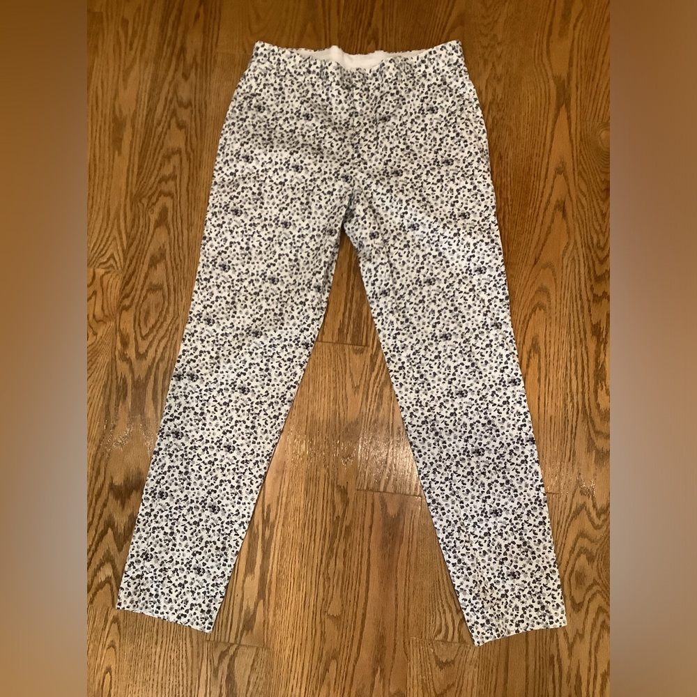 INC International Concepts Women Slim Fit White/Black Pants Size 29, Pre-owned